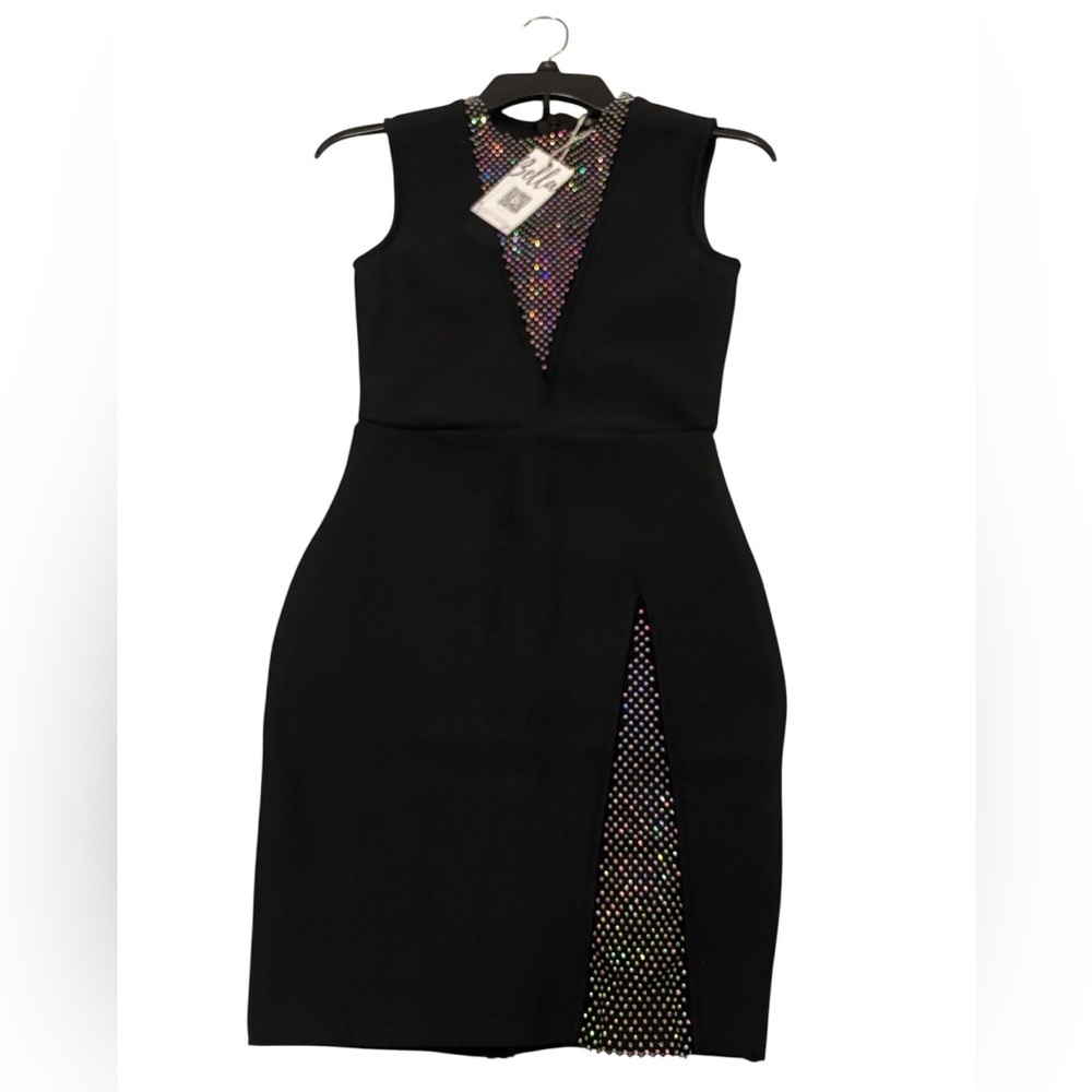 Elegant Bodycon  Mesh Detail Mini Dress - Picture 3 of 15